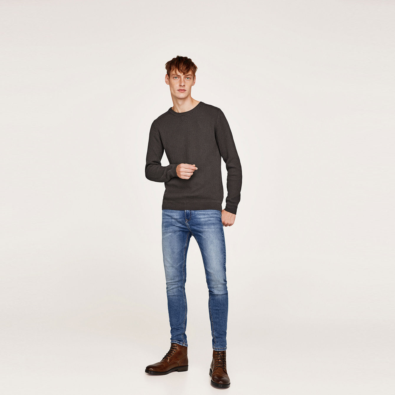 Tailored Fit Mesh-Panel Polo